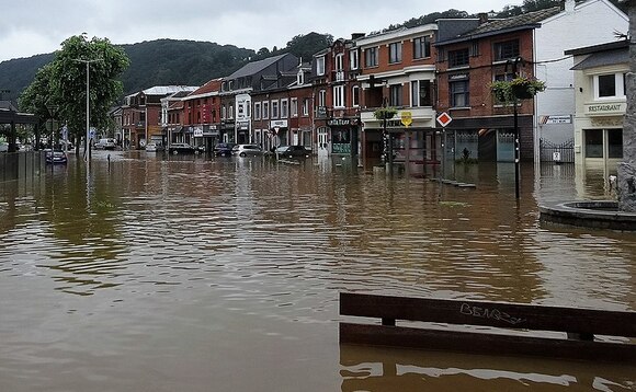 Floods in the Belgian village of Tiff on 16 July, 2021 | Credit: Régine Fabri