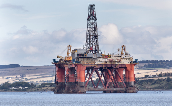 Semi Submersible Oil Rig at Cromarty Firth, Scotland Semi Submersible Oil Rig at Cromarty Firth, Scotland