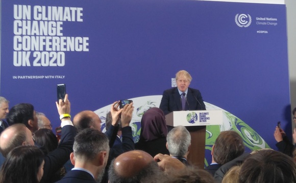 Boris Johnson launching COP26 at the Science Musem Boris Johnson launching COP26 at the Science Musem
