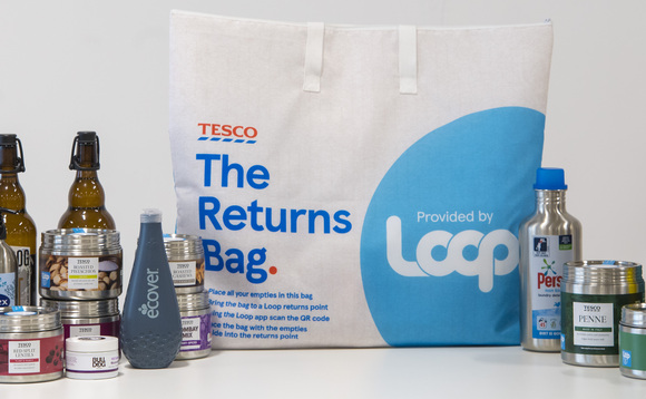 Tesco will offer 88 products with reusable packaging through Loop scheme | Credit:Tesco Tesco will offer 88 products with reusable packaging through Loop scheme | Credit:Tesco