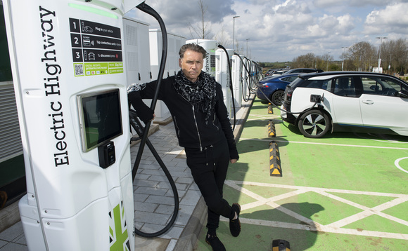 Ecotricity founder Dale Vince stands by an Electric Highway charge point | Credit: Ecotricity Ecotricity founder Dale Vince stands by an Electric Highway charge point | Credit: Ecotricity