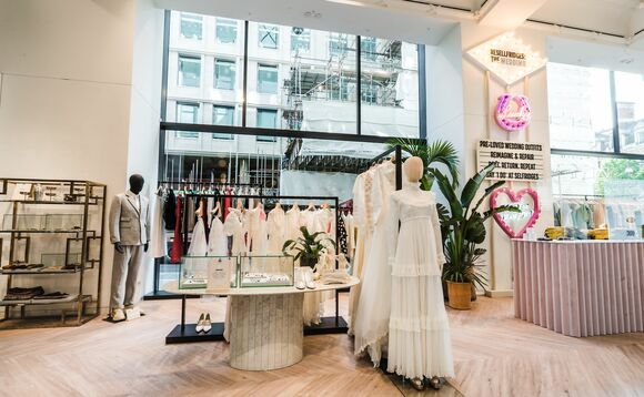 The pre-loved wedding wear pop up will run for five weeks on Oxford Street | Credit: Selfridges The pre-loved wedding wear pop up will run for five weeks on Oxford Street | Credit: Selfridges