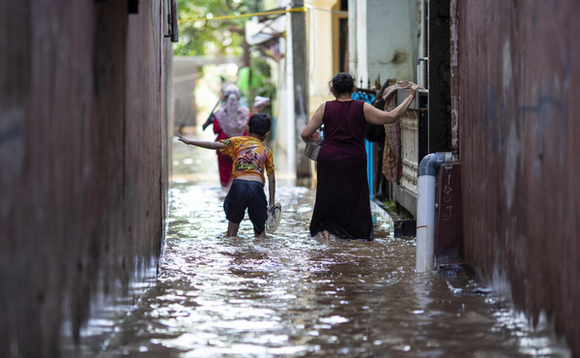 In February 2021 Indonesia’s capital Jakarta was hit by severe monsoon floods that forced more than 1,000 residents to evacuate | Credit: Unicef In February 2021 Indonesia’s capital Jakarta was hit by severe monsoon floods that forced more than 1,000 residents to evacuate | Credit: Unicef