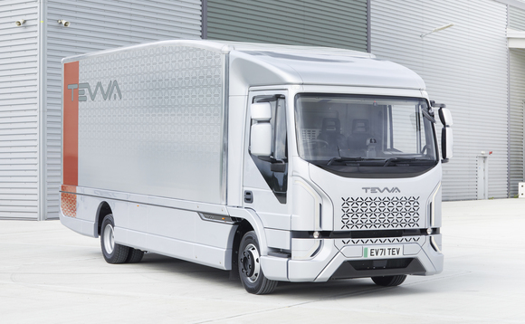 The Tevva e-truck weighs in at 7.5 tonnes | Credit:Tevva The Tevva e-truck weighs in at 7.5 tonnes | Credit:Tevva