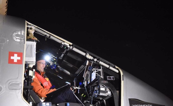 Piccard is the first man to circumnavigate the globe in a solar-powered plane Piccard is the first man to circumnavigate the globe in a solar-powered plane