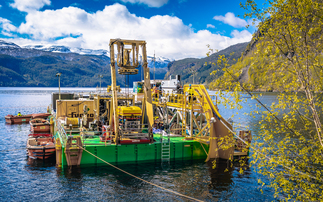 One of the specialist barges used to construct North Sea Link | Credit: National Grid